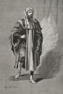 Ibn Tumart (Abu Abd Allah Amghar Ibn Tumart (c1080-1130), Berber Muslim leader, 1890.  Creator: Joan Serra y Pausas.