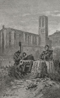 Catalan Civil War: Siege of Barcelona in 1472, (1890).  Creator: Joan Serra y Pausas.