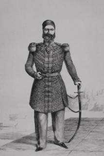 Abbas I of Egypt, (1812-1854), Wali of Egypt under the Ottomans from 1848 to 1854, 1852.  Creator: Martinez.