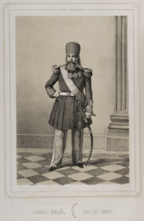 Ahmad I ibn Mustafa, (1806-1855), Bey of Tunisia from 1837 to 1855, 1852. Creator: Julio Donón.