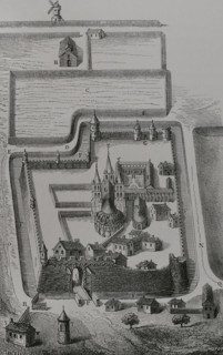 Abbey of Saint-Germain-des-Prés, Paris, France, 1877.  Creator: Jules Jean Marie Joseph Huyot.