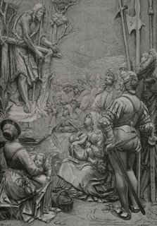 St John the Baptist preaching in the desert, 1877.  Creator: Jules Jean Marie Joseph Huyot.
