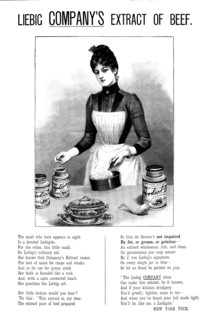 Advertisement for Liebig Company’s Extract of Beef, 1890. Creator: Unknown.