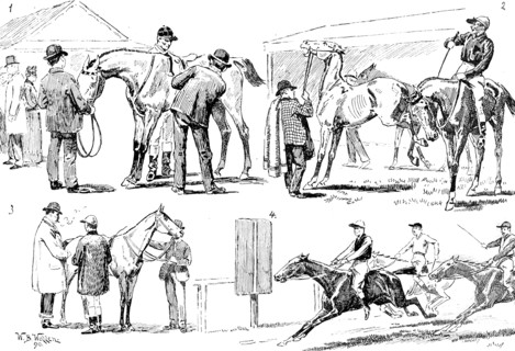 Pony and Galloway races at the Ranelagh Club on Boat-Race Day, 1890. Creator: Unknown.