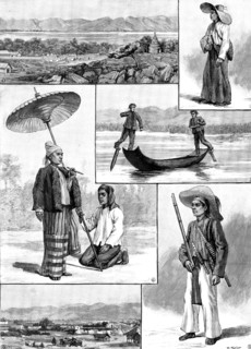 Sketches with the Anglo-Siam Boundary Commission, 1890. Creator: R. Taylor.