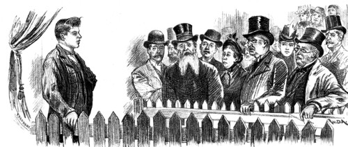 Visiting the Fasting Man at the Royal Aquarium, Westminster, 1890. Creator: P Naumann.