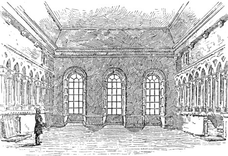 Proposed restoration of the Chapter House, Durham Cathedral..., the Chapter House as it is, 1890. Creator: Unknown.