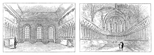 Proposed restoration of the Chapter House, Durham Cathedral.., as it is, and as it will be, 1890. Creator: Unknown.