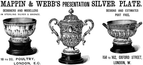 Advertisement for Mappin & Webb’s Presentation Silver Plate, 1890. Creator: Unknown.