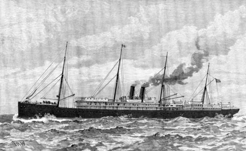 The Pacific Steam Navigation Company’s ship Orotava, 1890. Creator: Unknown.