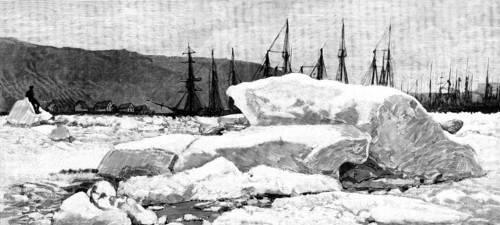 Sketches in Newfoundland: early Spring in St. John’s Harbour, 1890. Creator: Unknown.