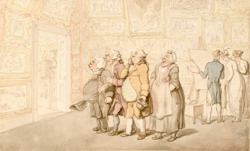 Mr. Michell's Picture Gallery, Grove House, Enfield, c1817. Creator: Thomas Rowlandson.