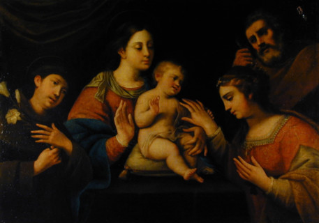 Spiritual Betrothal of Saint Catherine of Alexandria with the Infant Jesus, c17th century. Creator: Unknown.