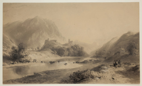 Landscape in Bretagne, 19th century. Creator: Eugene Edouard Soules.