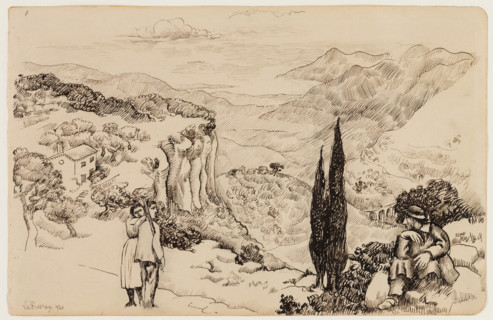 Landscape, Grasse, c1920s. Creator: Roger de la Fresnaye.
