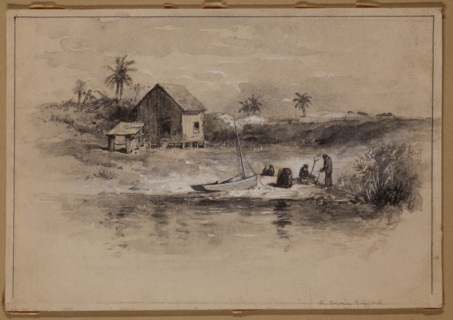 Floridian Homestead, Chocaliska Island, between 1860 and 1905. Creator: Robert Swain Gifford.