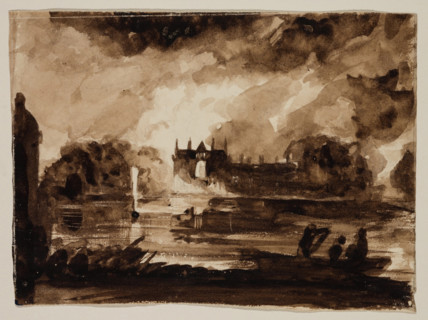 Effect for Newstead Abbey, Nottinghamshire, England, 1830. Creator: Thomas Cole.