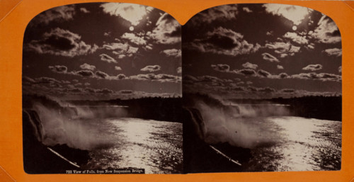 View of Falls, from New Suspension Bridge, between 1869 and 1900. Creator: Unknown.