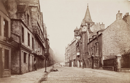 Street in Edinburgh, between 1870 and 1880. Creator: James Valentine.