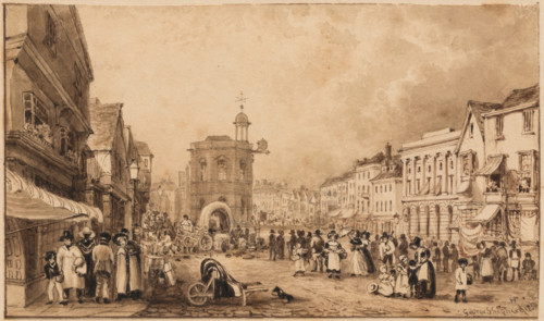 The Market-Place, Amersham, Bucks, c1790s-1810s. Creator: George Shepheard.