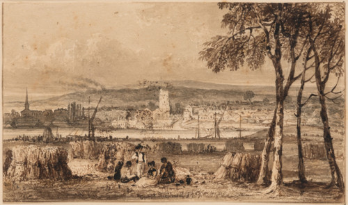 English Town, c1790-1840. Creator: George Shepheard.