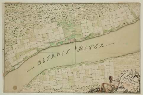 Fort Detroit and Its Environs, between 1763 and 1764. Creator: John Montresor.