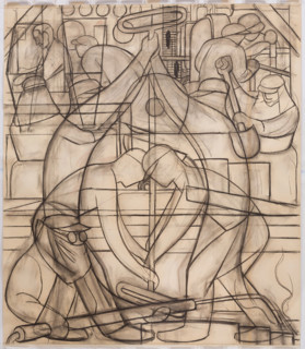 Commercial Chemical Operations, 1932. Creator: Diego Rivera.