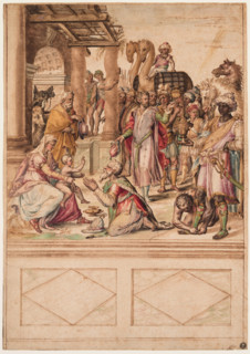 Adoration of the Magi, after 1546. Creator: School of Clovio.