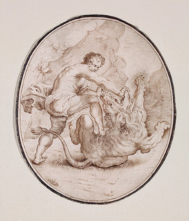 Hercules Slaying the Nemean Lion, between 1686 and 1724. Creator: Felice Cignani.