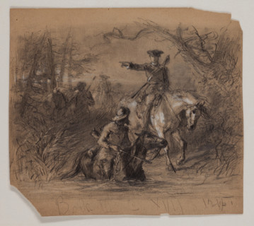 Major Washington on his Mission to the French Commander, late 19th century. Creator: Felix Octavius Carr Darley.