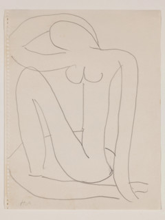 Untitled (Study for Blue Nude), c1952. Creator: Henri Matisse.