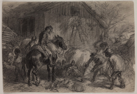 Foraging Party, late 19th century. Creator: Felix Octavius Carr Darley.