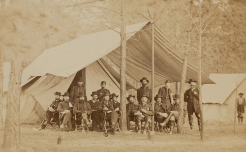 General Grant and Staff, between 1860 and 1865. Creator: Mathew Brady.