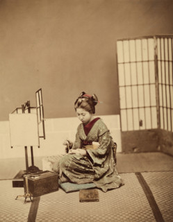 Interior - Young Woman Writing, c1885. Creator: Unknown.