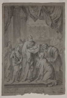 The Presentation in the Temple, 17th century. Creator: Unknown French; After Charles Le Brun (Artist)French, 1619-1690 .