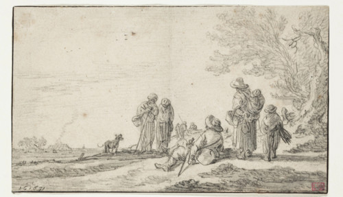 Landscape with Figures, 1631. Creator: Jan van Goyen.