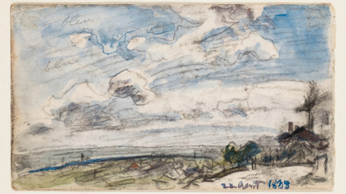 Houses with a View into the Distance, 1888. Creator: Johan Barthold Jongkind.