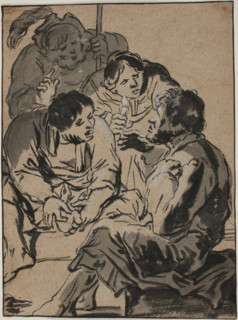 Denial of St. Peter, between 1596 and 1674. Creator: Leonard Bramer.