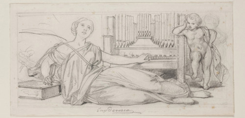 Music, mid-19th century. Creator: Eugene Deveria.