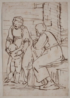 Holy Family, between 1565 and 1570. Creator: Unknown Italian; After Luca Cambiaso Italian, 1527-1585.