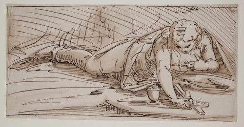 Saint Mary Magdalene in the Wilderness, between 1560 and 1569. Creator: Luca Cambiaso.