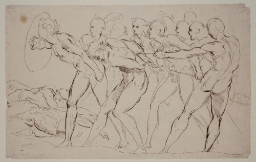 Battle Scene with Captives, 19th century. Creator: Unknown Italian; After Raphael Italian, 1483-1520.