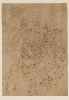 The Flight into Egypt, 15th century. Creator: Unknown German; After Martin Schongauer German, 1450-1491.