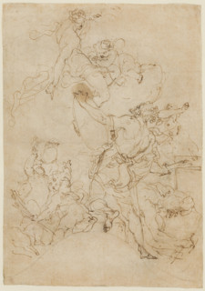 Venus Ordering Armor for Aeneas at Vulcan's Forge, 18th or early 19th century. Creator: Gaetano Gandolfi.