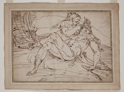 Samson and Delilah, c1555. Creator: Luca Cambiaso.
