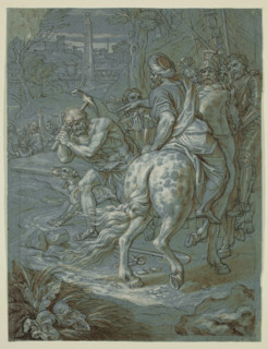 Breaking Ground for the Erection of the Cross, c1680. Creator: Michel Ange Corneille.
