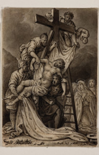 Descent from the Cross, early 19th century. Creators: Alexandre Joseph Desenne, Jesus Christ.