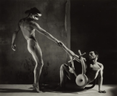 Ballet Orpheus with Noguchi Sculpture, between 1948 and 1955. Creator: George Platt Lynes.
