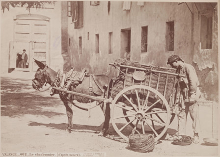 Charcoal Seller, Valencia, c1885. Creator: Juan Laurent.