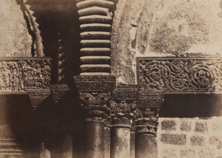 Jerusalem, Saint Sepulcre, Details of Capitals, 1854. Creator: Auguste Salzmann.